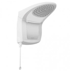 Ducha Acqua Jet Ultra 5500W com Haste Para Controle de Temperatura Branco e Cromado - Lorenzetti