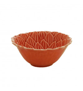 BOWL PORCELANA DAISY CORAL 