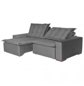 SOFA MILAO RETRATIL 2 MOD INCA CINZA