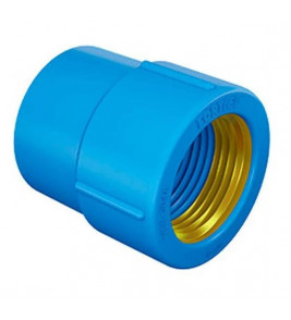 Luva Soldável com Bucha de Latão Azul PVC 20 mm x 1/2" Fortlev