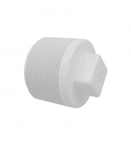 Plug Rosca em PVC 3/4" Branco