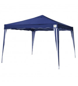 Tenda Gazebo Azul Em Poliéster 3X3 Metros Dobrável C/ Pés Em Alumínio 330300 Belfix