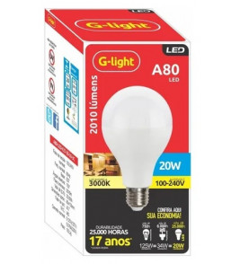 Lampada Led 20 w Bulbo 2100 lm 6500 k Glight