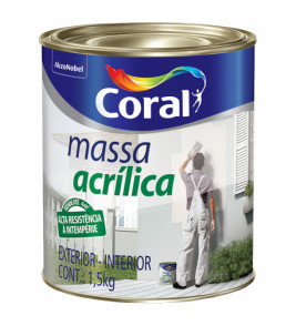 Massa Acrílica 1,5kg CORAL