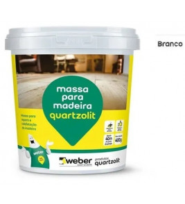 Massa Para Madeira Branca  400g Quartzolit