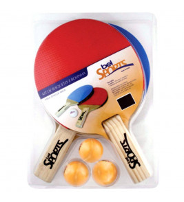 Kit 2 Raquetes e Bola de Ping Pong 4850 Bel Fix