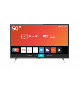 Smart TV AOC 50" LED Ultra HD 4K 50U6295/78G HDR Wi-Fi 2 USB 3 HDMI