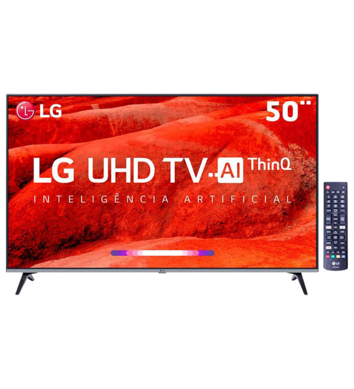 Smart Tv Led 50 Uhd 4k Lg 50um7510psb Com Thinq Ai Inteligencia Artificial Quad Core Hdr Ativo Dts Virtual X Webos 4 5 Bluetooth Hdmi E Usb