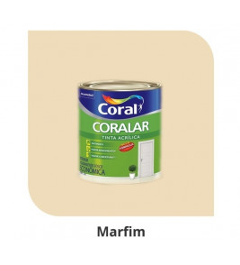 TINTA CORALAR ACRÍLICO FOSCO MARFIM 3,6 L - CORAL