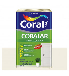 Tinta Coral Coralar Econômica acrílica fosca branco 18L