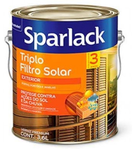 Verniz Sparlack Triplo Filtro Solar Acetinado Mogno Galão 3,6 Litros