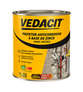 VEDACIT PROTETOR ANTICORROSIVO À BASE DE ZINCO 900 ML 