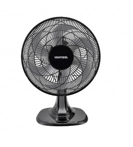 Ventilador De Mesa Oscilante 40 cm Com 6 Pás Turbo Preto 127 v