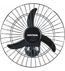 Ventilador De Parede Oscilante 50Cm Aço Preto Ventisol